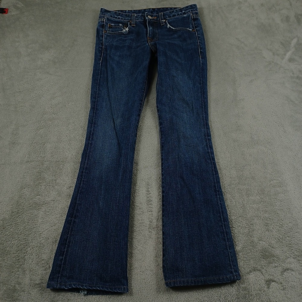 Levis Jeans Womens 27 Blue Denim Bootcut Y2K Distressed Pockets‎